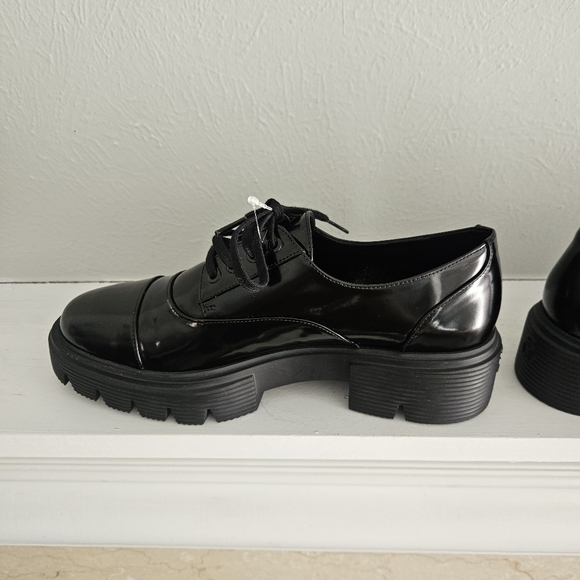 NWOT Stuart Weitzman Nolita Lace Up Oxford Shoes- Black - Picture 10 of 16